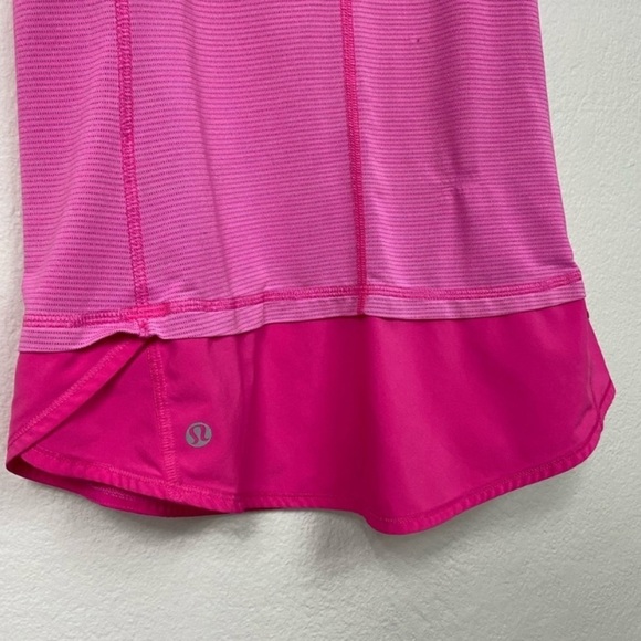 Lululemon Pink Striped Tank Top - Picture 2 of 5